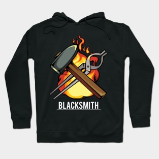 Blacksmith - Smithing Steel Hammer and Tong Hoodie